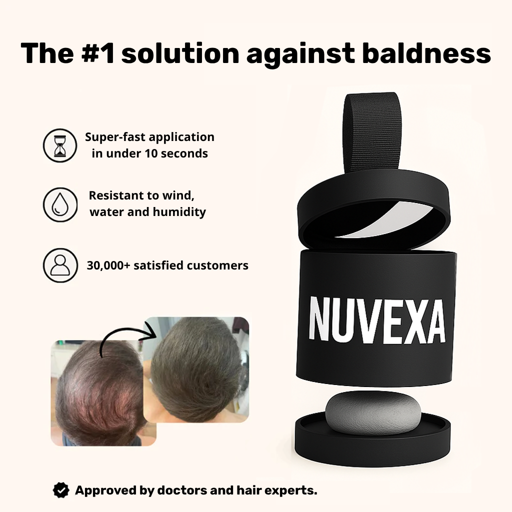 Nuvexa Powder — #1 for concealing bald spots